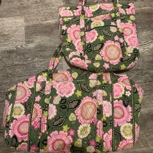 Vera Bradley matching duffle bag and beauty bag